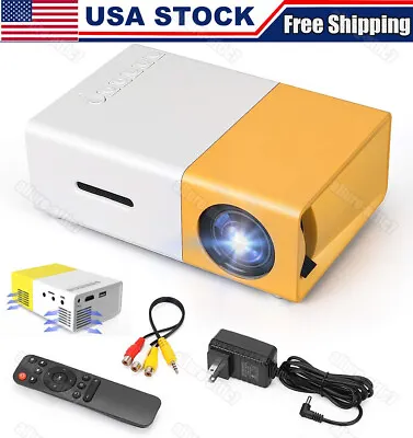 Mini Portable Projector 1080P LED Pico Video Projector For Home Theater Movie US • $23.99