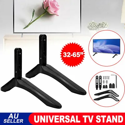 $25.80 • Buy TV Stand Base Mount Universal Television Bracket For 32- 65Inch Samsung Sony LCD