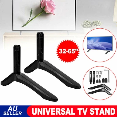 $25.80 • Buy TV Stand Base Mount Universal Television Bracket For 32- 65Inch Samsung Sony LCD