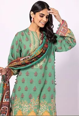 KHAADI Fabrics 3 Piece Suit Green New • £18