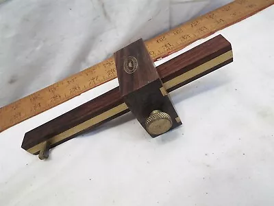 Crown Tools Rosewood & Brass Mortise Gauge Woodworking Tool Marking Wedge Type • $49.99