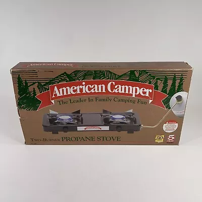 Vintage American Camper 1997 Two Burner Propane Stove Model 1080 NEW • $49.99