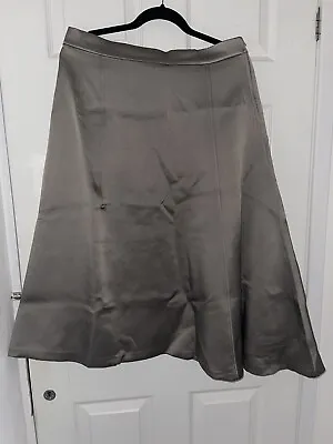 Zara Midi Grey Satin Asymmetric Skirt BNWT REP £50 • £5