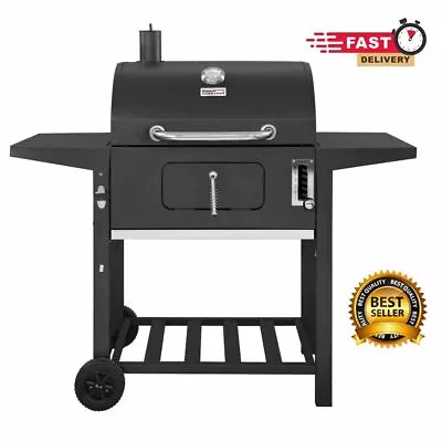 24  Outdoor BBQ Grill Charcoal Barbecue Pit Patio Backyard Meat Cooker Smoker • $128.68