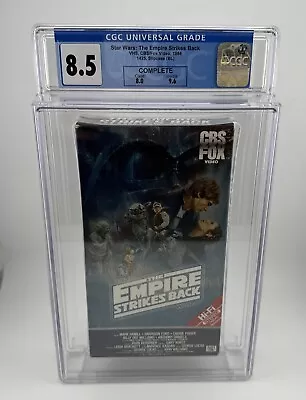 Star Wars Empire Strikes Back (1984) VHS - Open Slipcase Graded CGC 8.5 • $125