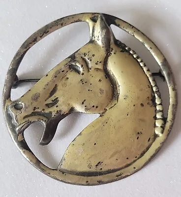 McClelland Barclay Sterling Silver Art Deco Horse Head Circle Brooch Rare • $380