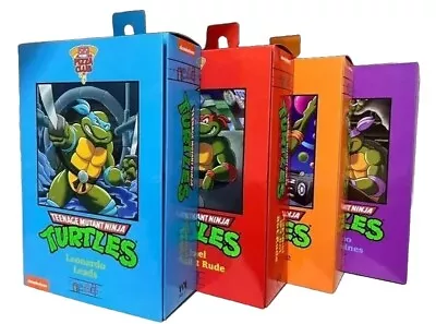 NECA Pizza Club TMNT 2024 Haulathon Set Raphael Donatello Michaelangelo Leonardo • £250