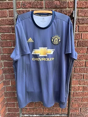 2018 Adidas Manchester United Football Club Third Shirt Soccer Jersey XXL • $40