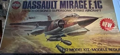 AIRFIX MODEL-KIT DASSAULT MIRAGE F.1C 1/72 SCALE NIOB England • $7.50