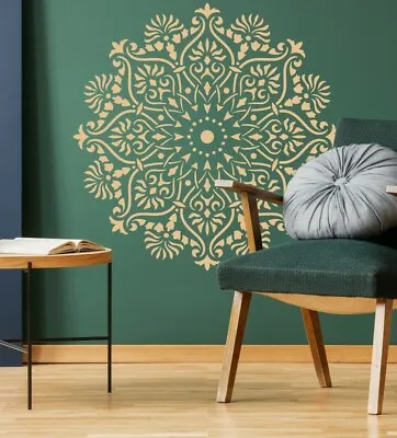 Mandala Large Walls Stencils Painting Furniture Decor Yoga Reusable Crafts DL32 • £4.99