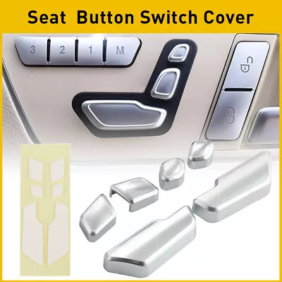 For Mercedes-Benz B/E/C GL ML Class Chrome Door Seat Button Switch Cover Trim • $9.99