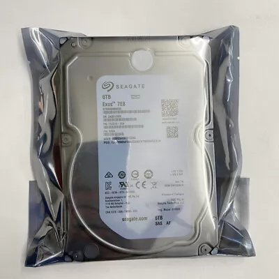 Seagate ST6000NM0095 EXOS Enterprise 6TB 7.2K SAS 12Gb/s 256MB 3.5'' Hard Drive • $240.90