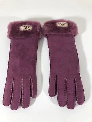 UGG Australia Women’s Purple Wool Died Shearling  Sheepskin Gloves *Small* Lined • $39.99