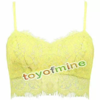 Sexy Women Lace Floral Bralette Bralet Bra Bustier Crop Top Cami Unpadded Tank • £6.48