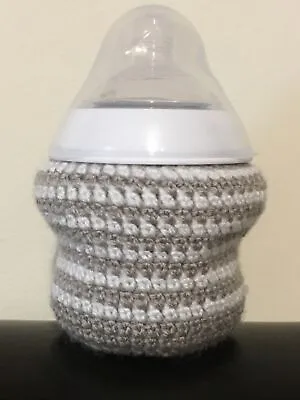 £2.99 • Buy Chrochet Handmade Baby Bottle Cover For Tommee Tippee 5oz/150ml