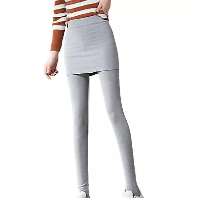 Pants Solid Color Stretchy Korean Style Slim-fitting Leggings Autumn Winter • $21.23