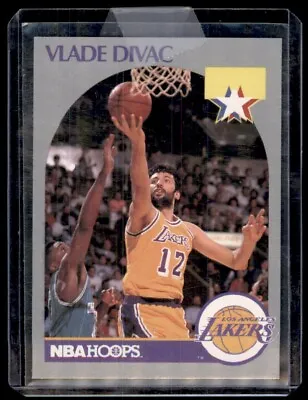 1990-91 Hoops Vlade Divac Rc Los Angeles Lakers #154 • $200