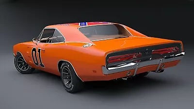 42x24 Poster: Dodge Charger General Lee Muscle Car American Car Duke Of Hazzard • $21.95