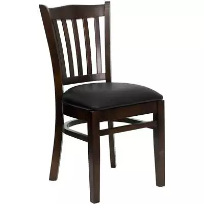 Flash Furniture Wooden Chair 17.5 X19.25  Armless Vinyl Seat Windsor Style Black • $128.45