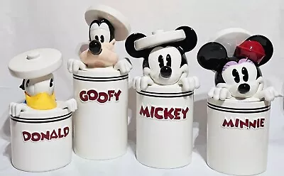 Rare Disney Mickey Mouse Peek -A-Boo & Friends 4 Piece Canister Set. NEW • $299.95