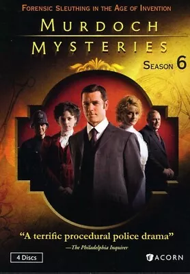 Murdoch Mysteries: Season 6 - All Episodes On 4 Discs BRAND NEW FREE SHIPPING! • $17.99