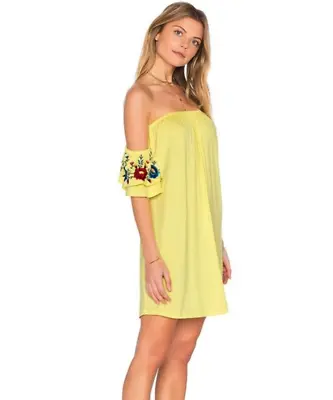 VAVA By Joy Han Womens Strapless Dress Fiesta Yellow Size  S   11209 • $44.99