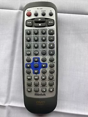 Mintek RC-320H Remote Control For DVD-1500 DVD2110 DVD-2110 DVD2580 (R5) • $7