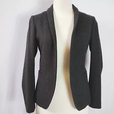 Uniqlo X Jil Sander J+ Women Size S Black Wool Blend Slim Tailored Jacket Blazer • $82.50