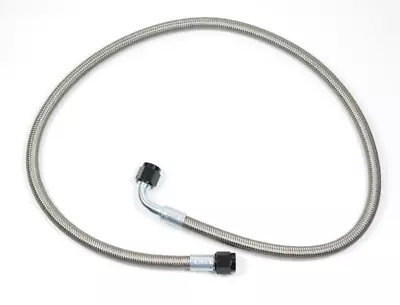 36  Fragola -6 AN To 6 AN 90 Braided Stainless Steel Hose Assembly 3 Foot Long • $48.99