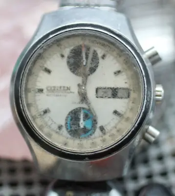 $199.99 • Buy Citizen 67-9038 Automatic Chronograph 37mm Vintage Wrist Watch Original RUNS