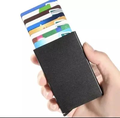 $7.25 • Buy Mens RFID Blocking Slim Wallet ID Credit Card Holder Thin Minimalist