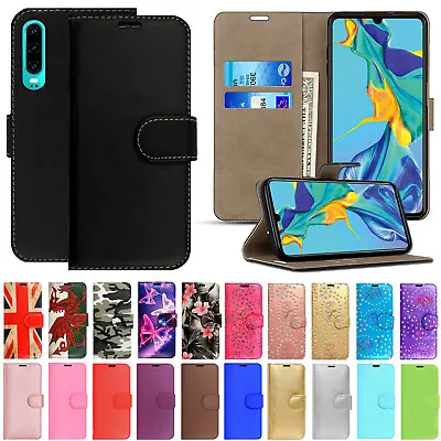 £2.99 • Buy Case For Huawei P20 P30 Pro P40 P10 P9 Lite Leather Flip Wallet Cover
