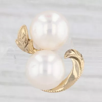 Single Mikimoto Cultured Pearl Stud Earrings 18k Yellow Gold Replacement • $219.99