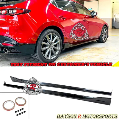 Fits 19-24 Mazda 3 4/5dr (Sedan/Hatchback) MZ-Style Side Skirts (ABS) • $179.99