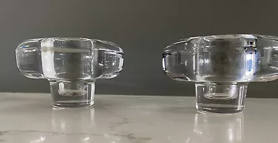 VTG Pair Of Dansk Crystal Votive Tea Light Taper Candle Holders Jens Quistgaard • $34.99