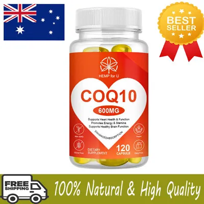 COQ10 Coenzyme Q-10 Capsules Strong AntioxidantSupport Heart Health 120 Pcs • $19.84