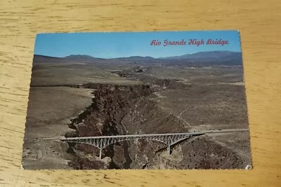 Postcard Vintage Ephemera Rio Grande Highbridge Taos New Mexico Bridge Gorge New • $12.49