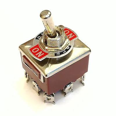US Stock 3PDT 3 Position 9 Screw PIN Terminals Toggle Switch AC380V 10A E-TEN303 • $11.36
