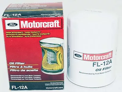 Genuine OEM FL12A Motorcraft Spin On Oil Filter Canister Ford • $17.55