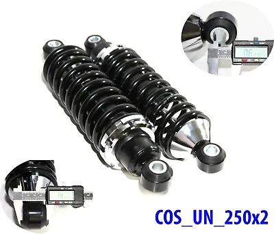 Rear Street Rod Coil Over Shock SET W/250 Pound Black Coated Springs • $225