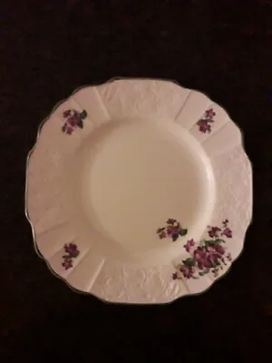 Vintage Plate Myott Violets 25cm No 14 • £5