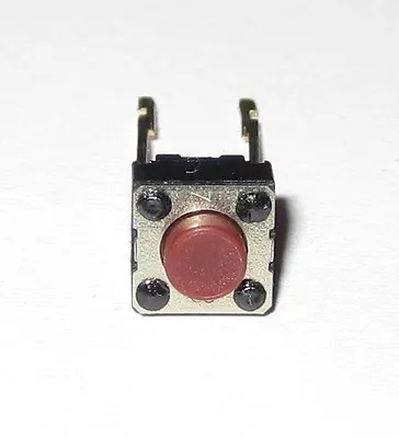 Momentary N.O. Red Push Button Mini PC Board Mount SPST Switch  - 15 V - 20 MA • $5.95