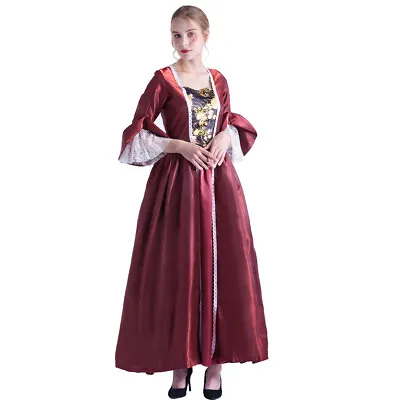 Retro Rococo Outfit Baroque Marie Antoinette Cosplay Costume Vintage Court Dress • $58.29