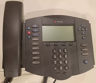 Polycom SoundPoint IP 500 - IP SIP PPoE VoIP Phone Asterisk W/Power Supply • $1.99