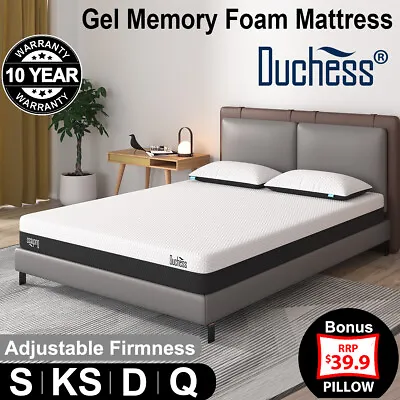 $199.90 • Buy Duchess Mattress Queen Double Single Bed Mattresses Gel Memory Foam No Spring
