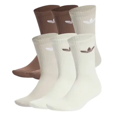 Adidas Exclusive Unisex Mens Womens 6-Pairs Fully Cushioned Cotton Crew Socks • £21.37