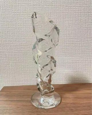Baccarat Spiral Vase Clear Crystal Glass Flower Arrangement Home Decor H22cm M • $443.03