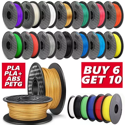 PLA+ SILK PETG PLA ABS 1.75mm 3D Printer Filament 1KG Neatly Wound Eco-friendly • $22.90