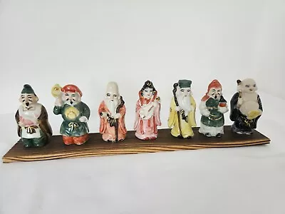 Seven Fortune Gods - Tokyo Japan Vintage On Wooden Plinth Very Good Condition • £40