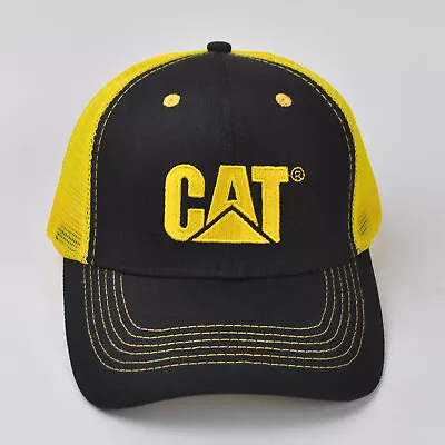 CAT Equipment Neon Trucker Twill Diesel Safety Snapback Mesh Cap/Hat • $17.66